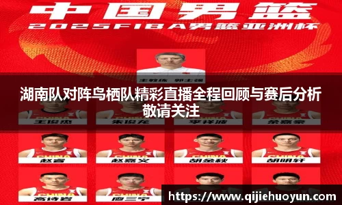 湖南队对阵鸟栖队精彩直播全程回顾与赛后分析敬请关注